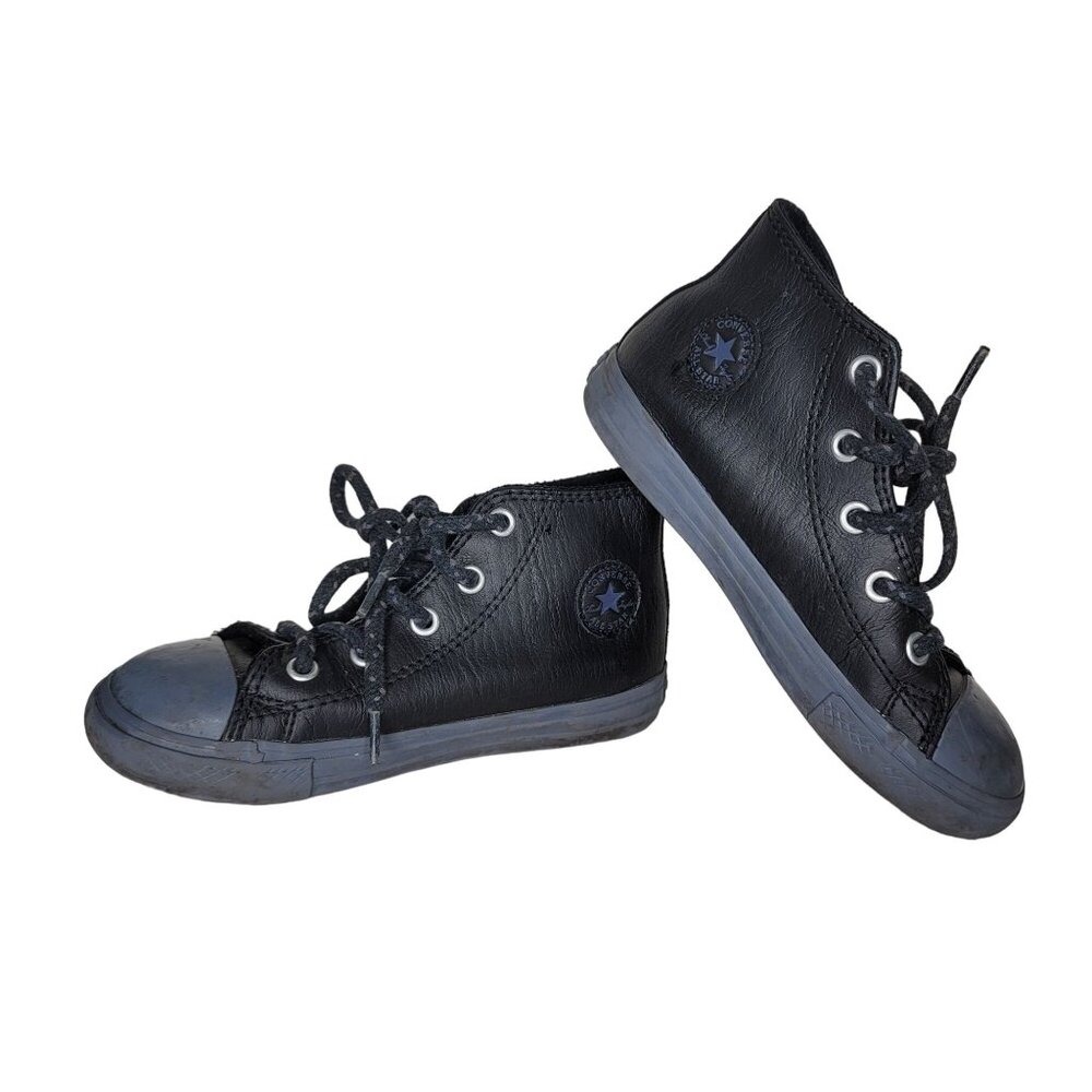 Converse High Top Black Sneakers For Toddlers Boys & Girls Size 10
